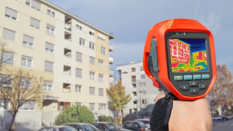 איתור נזילות עם מצלמה טרמית