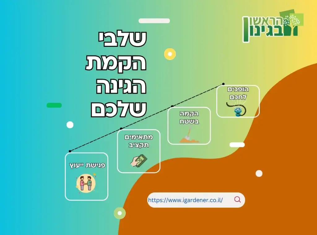 שלבי הקמת הגינה שלכם - הראשון בגינון